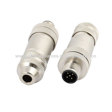 China M12 connector a-coded 4 pin wiring m12 din connector on Global