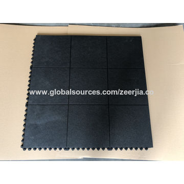 China Anti Fatigue Gym Rubber Mat With Interlocking And Safety Mat