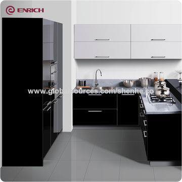 China 2018 Modular High Gloss Lacquer Uv Acrylic Kitchen China 2018 Modular High Gloss Lacquer Uv Acrylic Kitchen Cabinets For Project