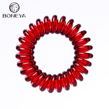 Accesorios de pelo de neón para niños, bobinas elásticas, línea telefónica, soporte de cola de caballo helicoidal