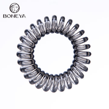 Accesorios de pelo de neón para niños, bobinas elásticas, línea telefónica, soporte de cola de caballo helicoidal