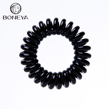 Accesorios de pelo de neón para niños, bobinas elásticas, línea telefónica, soporte de cola de caballo helicoidal