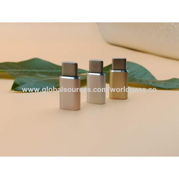 Adaptateur Rapide, Type-C Mâle vers Micro USB 2.0 B Femelle avec Couvercle Métallique
