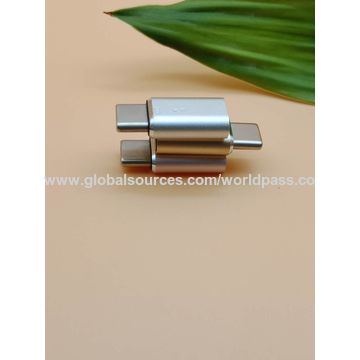 Adaptador Rápido, Tipo-C Macho a Micro USB 2.0 B Hembra con Cubierta Metálica