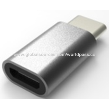 Adaptateur Rapide, Type-C Mâle vers Micro USB 2.0 B Femelle avec Couvercle Métallique