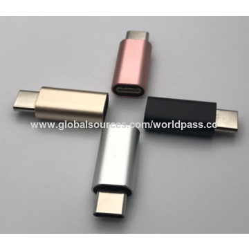 Adaptateur Rapide, Type-C Mâle vers Micro USB 2.0 B Femelle avec Couvercle Métallique