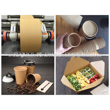 China China top quality Food grade kraft board with PE/PLA coating for food  package factory and suppliers