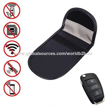 Wholesale Wholesale Custom Logo Leather Rfid Block Pouch Car Key Protective  Case Signal Blocking Car Key Pouch From m.