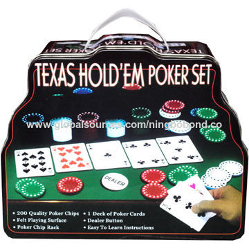 300 PCS Poker Chip Set Texas Hold'Em Dice Poker Chips- Casino