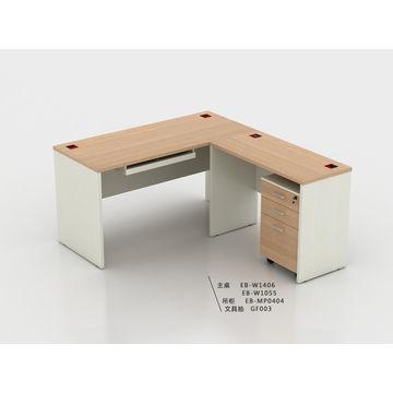 Buy Wholesale China Hot Sales Simple Design Wooden Office Desk, Mfc Smooth  Surface With File Cabinet & Wooden Office Desk at USD 110