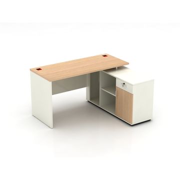 Escritorio oficina de madera y Solid Surface® modelo Bridge