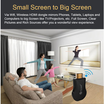 Dongle Chromecast Ezcast compatible con Miracast/DLNA/Airplay Mirroring, reproducción HD 4K 1080P