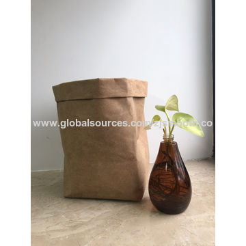 China Kraft Paper Bags Washable Trash Can On Global Sources