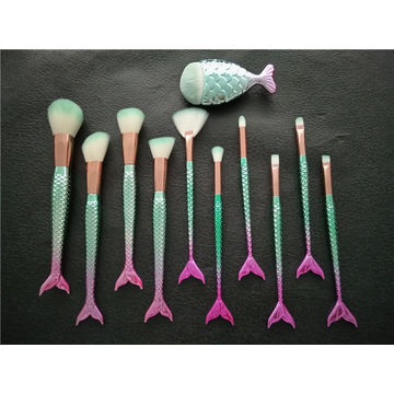 Compre 11 Piezas De Juego De Brochas De Maquillaje Profesional De