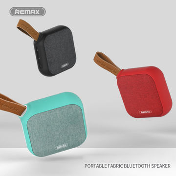 REMAX M15 Altavoz Inalámbrico Portátil Textura De Paño Altavoz De Música Bluetooth Para Iphone Samsung-Gris