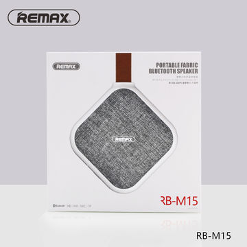 REMAX M15 Altavoz Inalámbrico Portátil Textura De Paño Altavoz De Música Bluetooth Para Iphone Samsung-Gris