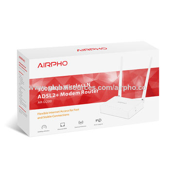 China Airpho D200 N300 Wireless ADSL2+ Modem Router, Home Use Modem ...