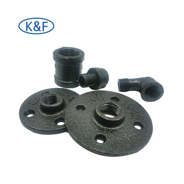 China 1 2 Inch Black Cast Iron Pipe Fittings Floor Flange Bsp