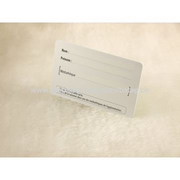 Taiwan Rfid Pvc Iso Card White Broadcom Topaz Mhz R W