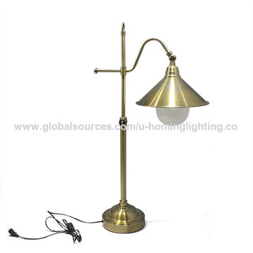 China Adjustment Desk Lamp In Antique Brass Finish On Global Sources