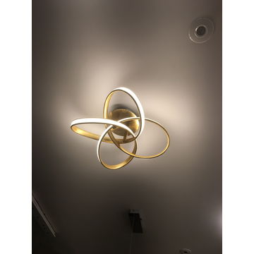 China Gold Leaf Color Modern Ceiling Lamp On Global Sources