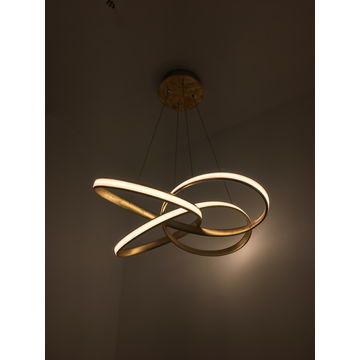 China Gold Leaf Color Modern Ceiling Lamp On Global Sources