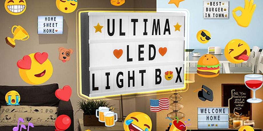A5 Cinema Light Box Message Light Box DIY Personal LED Sign,Marquee Style LED L 