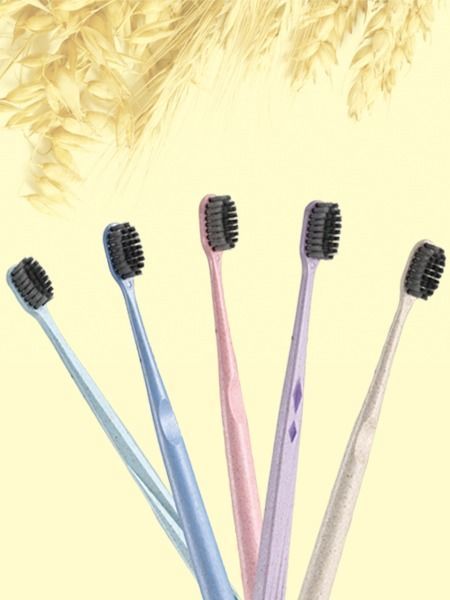 tufted wooden toothbrush
