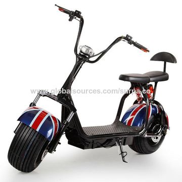 1500w suspensión trasera delantera dos asientos scooter eléctrico de potencia verde