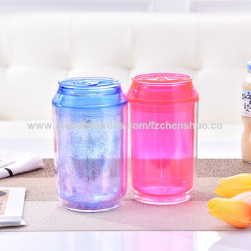 Ice Cool Freezing Gel Plastic Double Wall Drinking Cup Mug With Cover - Buy Ice  Cool Freezing Gel Plastic Double Wall Drinking Cup Mug With Cover Product  on