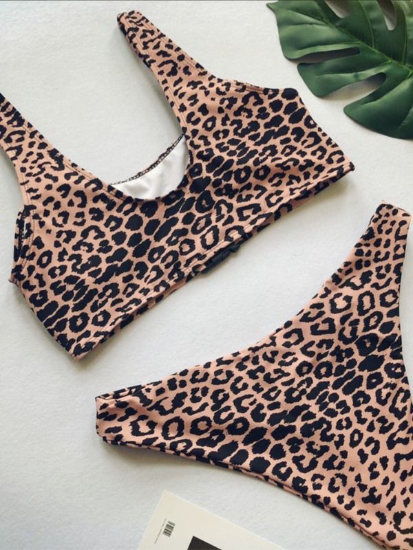 China 2019 Swimwear Manufacturer Hot Sale Leopard Printing Sexy Bikini ...