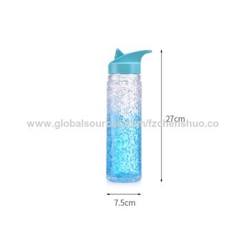 Buy Wholesale China Promotional Plastic Double Wall Water Bottle Ice  Tumbler Freezer Beer Glasses Keep Cold & Double Wall Water Bottle Ice  Tumbler Beer Mug at USD 1.2