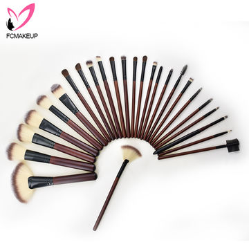 China 24pcs Superior Fiber Hair Wood Handle Studio Professional