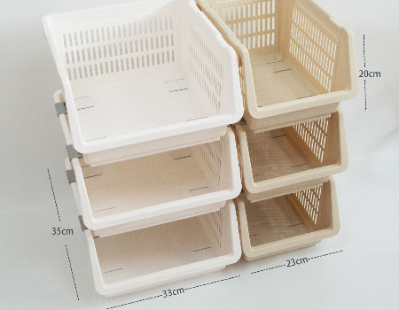 Buy Wholesale China Stackable Plastic Storage Basket With Wheels, Kitchen  Gap Storage Bin Organizer & Storage Basket at USD 2