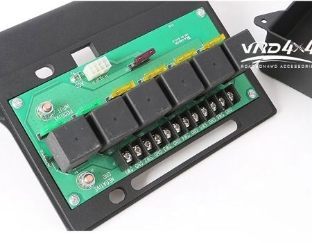 Control Box 6 Switch Electronic Relay System Module Digital Voltmeter 09-17 JK 