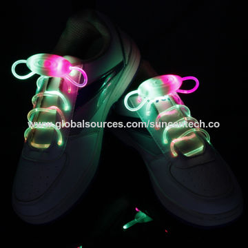 Luminous Shoelaces 2 Pairs Switchable LED Light Up Shoestring Glowing Shoe Laces Party Dress Decor