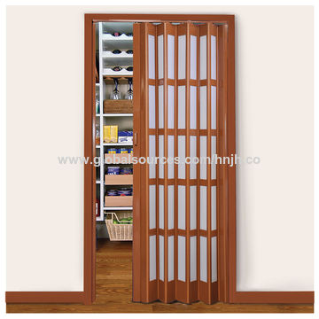 China Lisheng Internal Pvc Folding Door According Door New Design