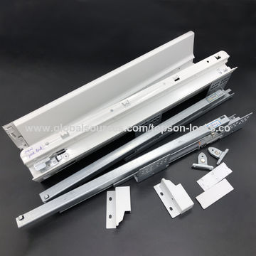China Kitchen Drawer Tandem Metal Box Undermount Drawer Slide On