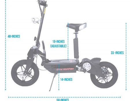 UberScoot - Monopatín eléctrico de 1600 W, 48 V