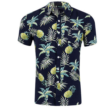 Source Customized Printing Wholesale Oversized Hawaiian Shirt For