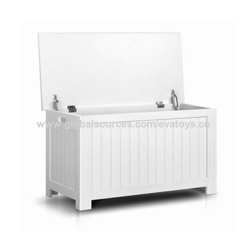 China High Quality Small Wooden White Toy Chest For Kids W08c278