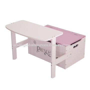 China 2018 New Design Nursery Wooden Storage Bench Seat For Kids