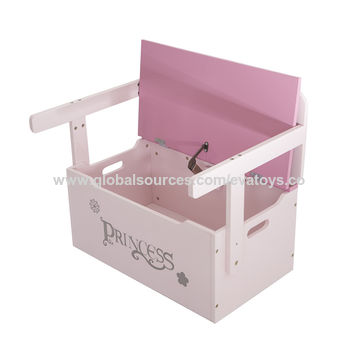 China 2018 New Design Nursery Wooden Storage Bench Seat For Kids