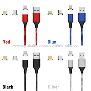 Cable de carga magnético de alta velocidad del nuevo diseño 3A USB para el iPhone