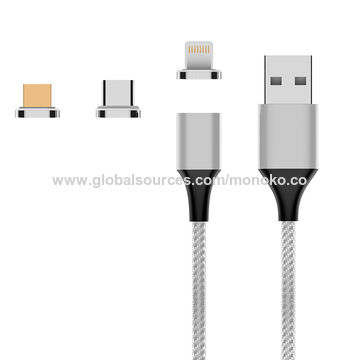 Cable de carga magnético de alta velocidad del nuevo diseño 3A USB para el iPhone