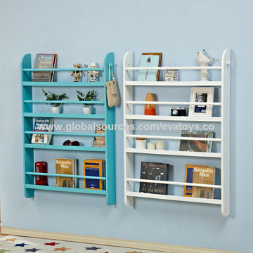 China Customized Modern Rack Storage Wooden Kids Wall Bookshelf With China Customized Modern Rack Storage Wooden Kids Wall Bookshelf With 4 Tiers W08c250