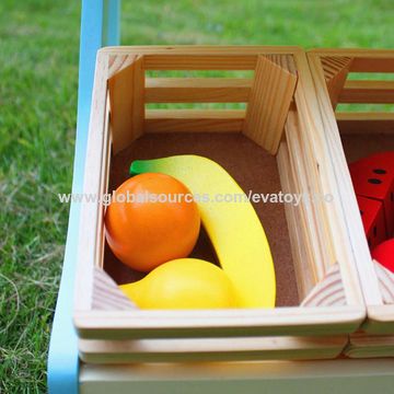 wooden play fruit and vegetables