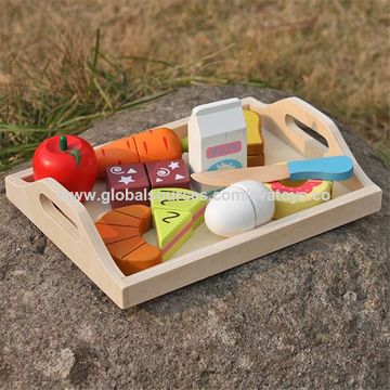 childrens wooden play food