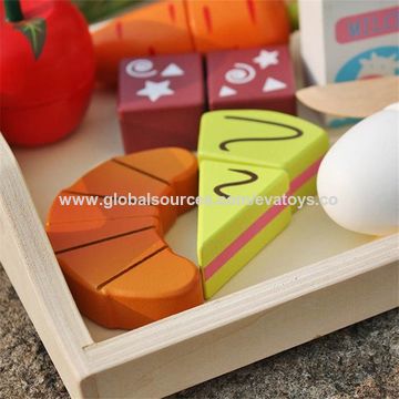 childrens wooden play food