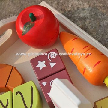 childrens wooden play food